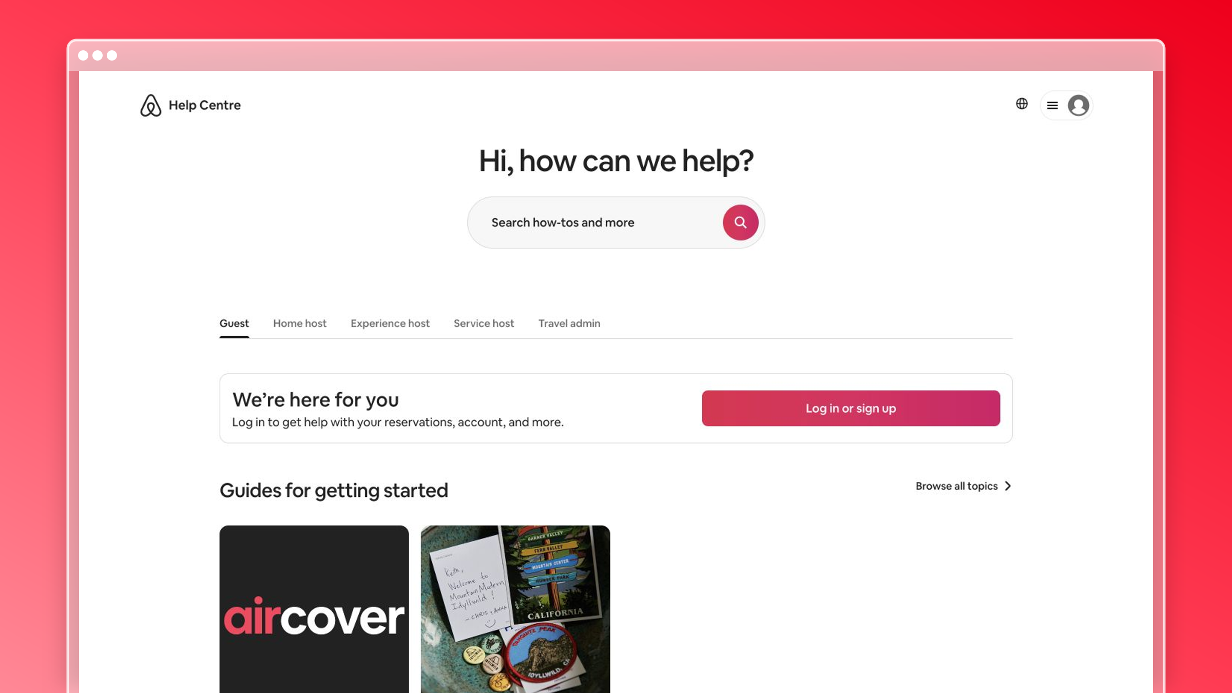 Airbnb knowledge base example