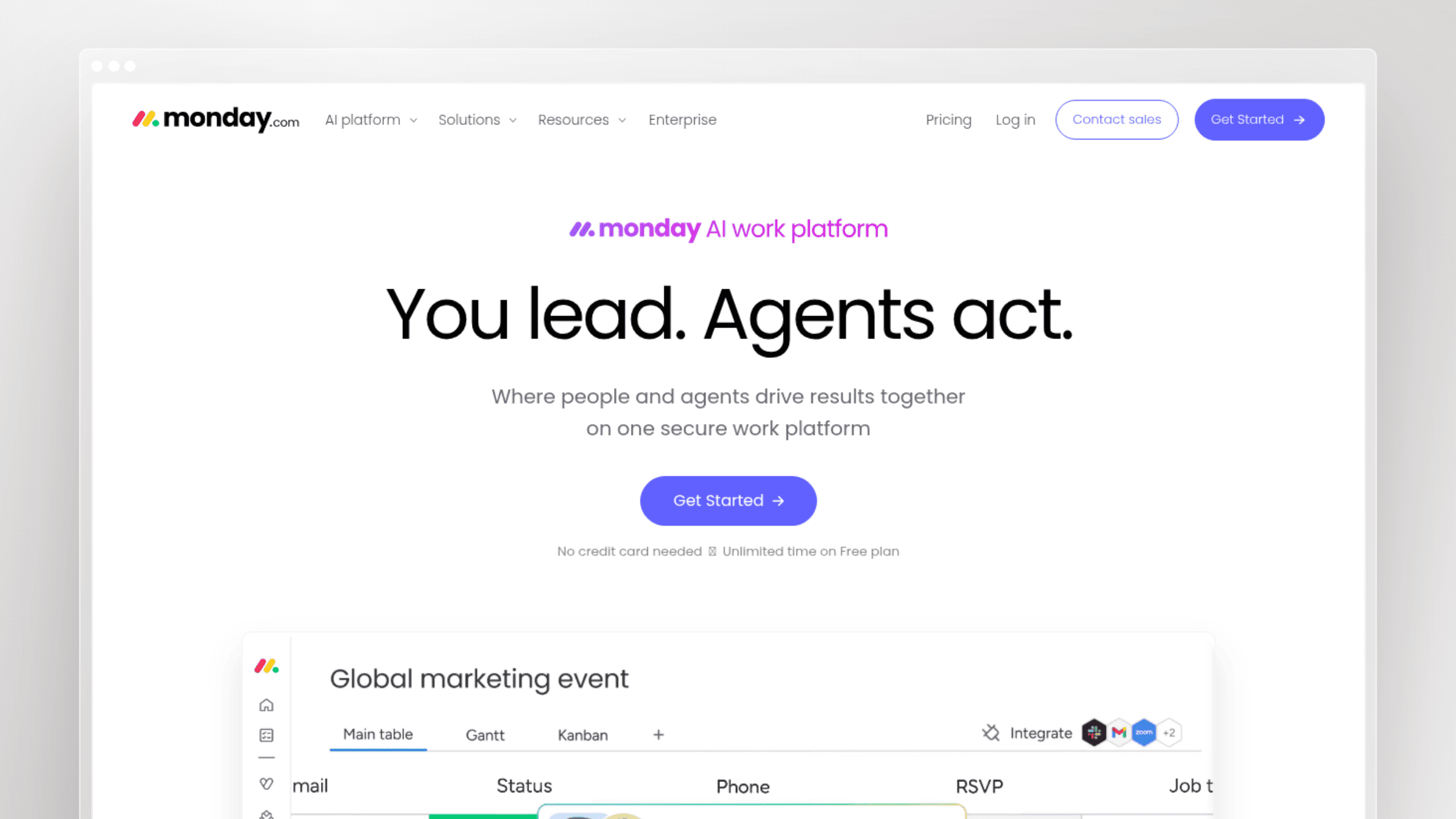 monday AI Work Platform