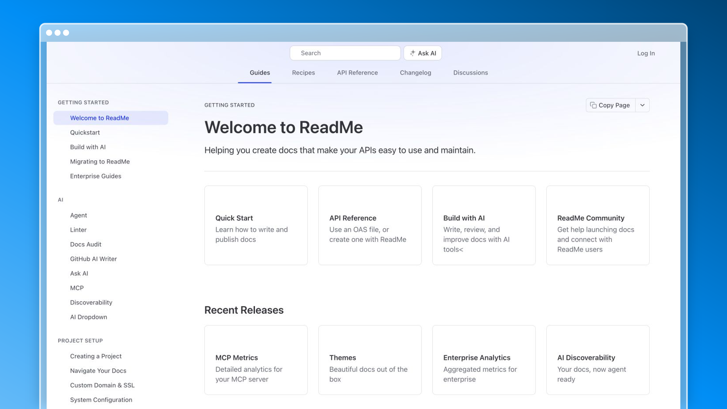 ReadMe knowledge base example