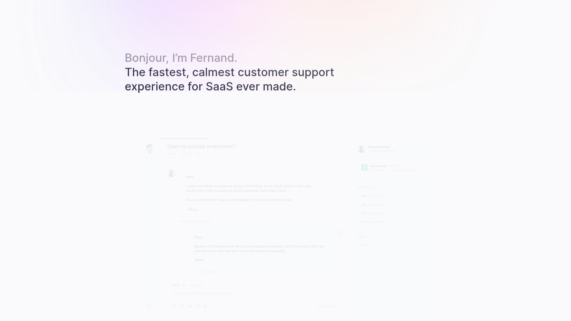 The image shows a website interface with text and messaging. The text at the top says