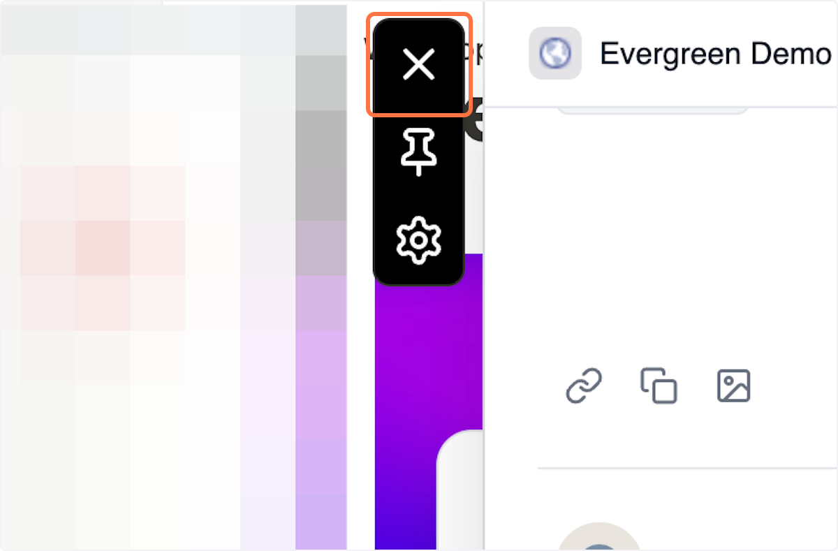 Once again, click on the "X" icon to move the Senja Chrome Extension out of your view so you can paste the text wherever you'd like