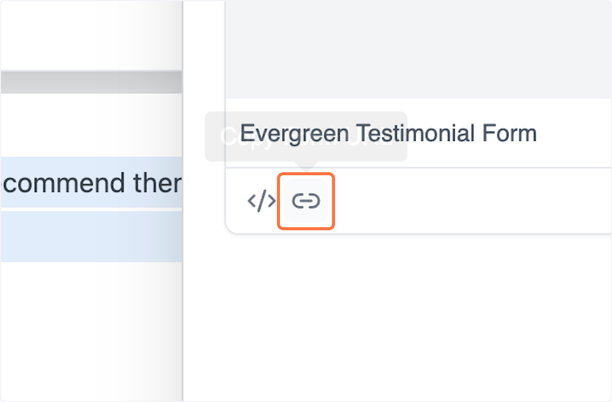 From there, find the form you'd like then click the copy form URL button to capture the form link