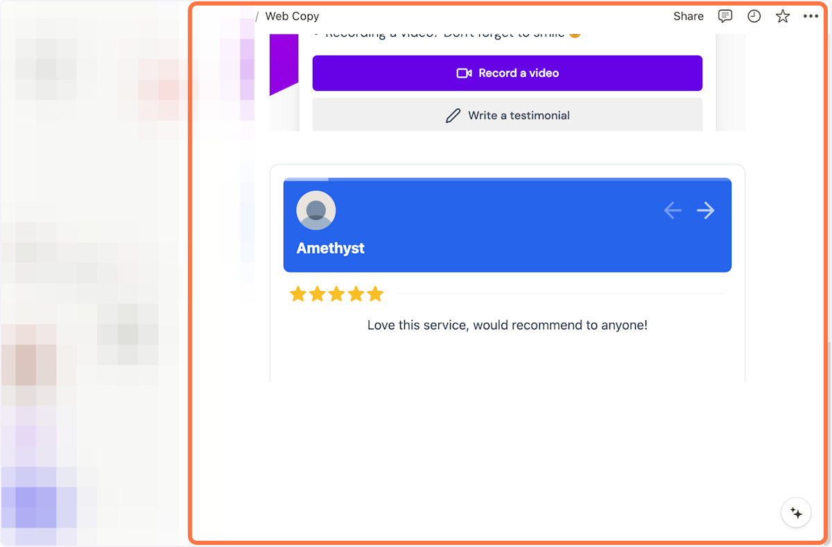 Here's an example of what my widget would look like embeddded in Notion. That's it, you're all set!