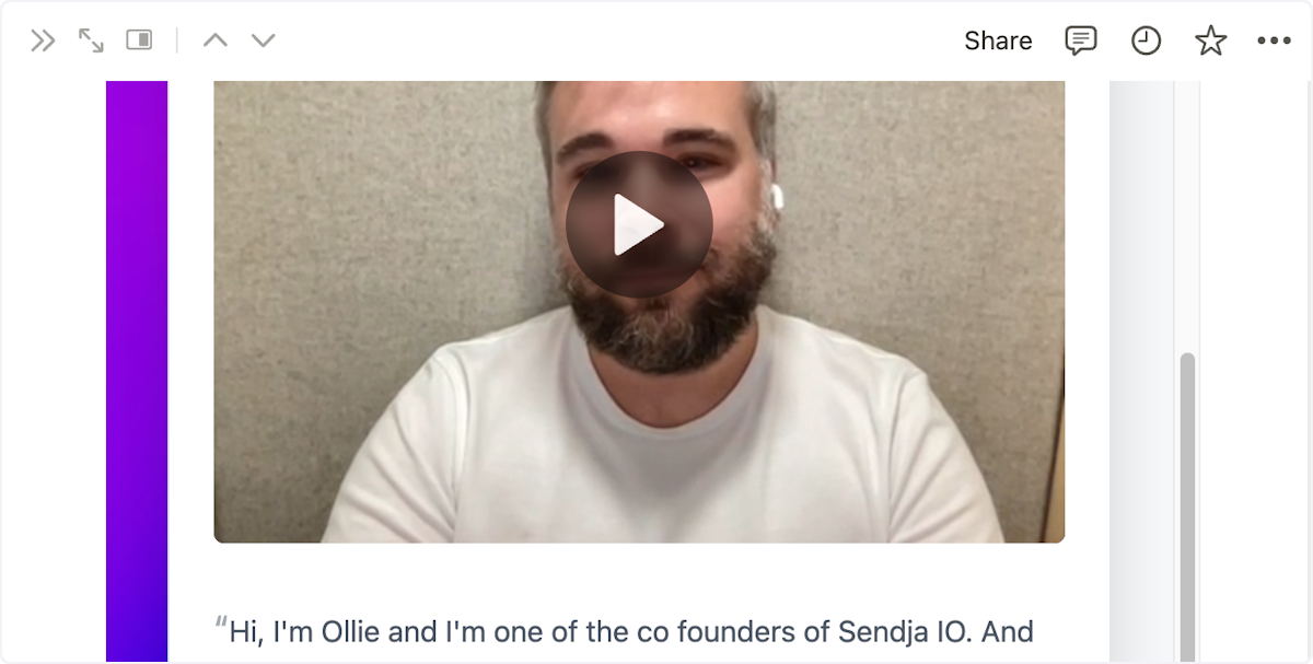 Now the video has been embedded into notion. You're all set!