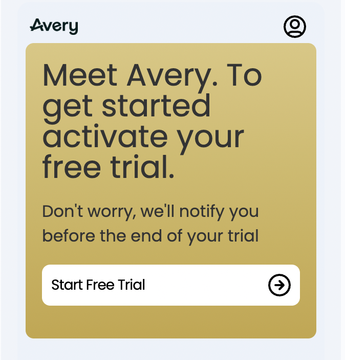 Trial Activation Page