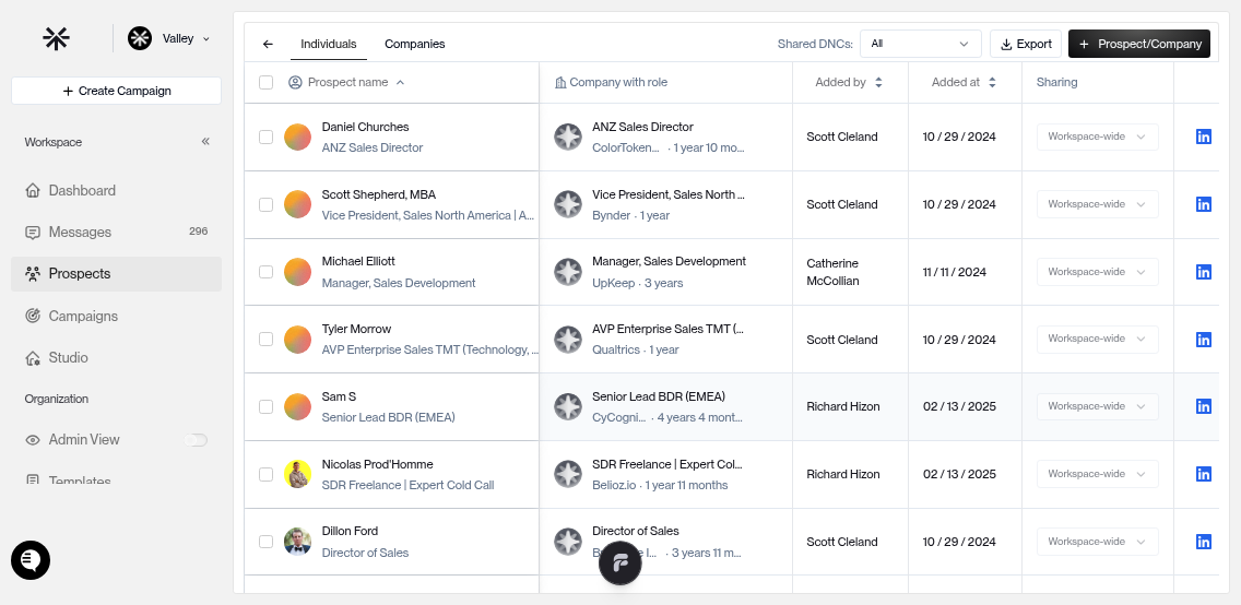Navigate to Prospects, then Do Not Contact from the main menu