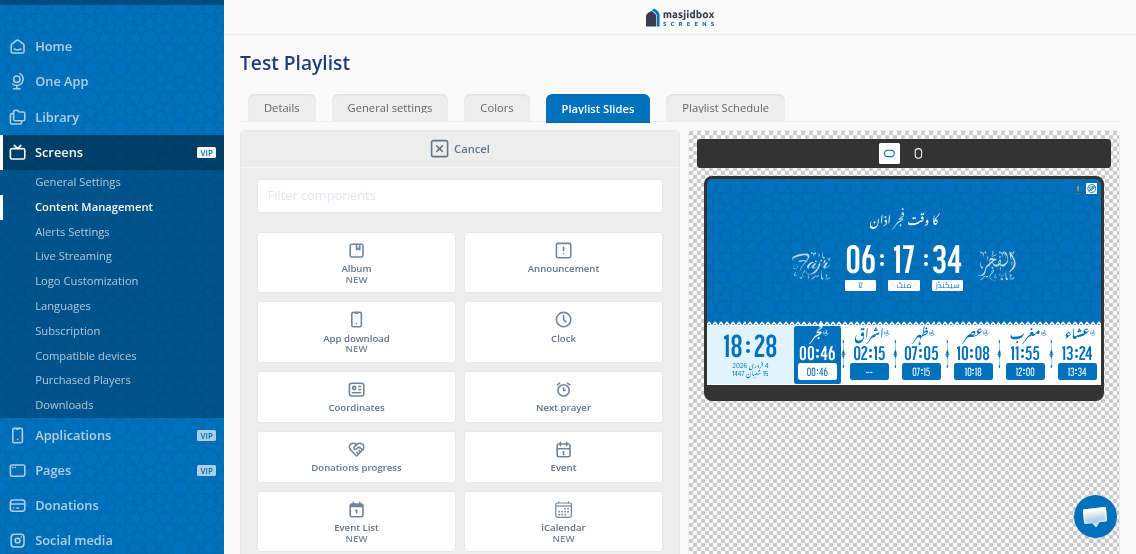 Media library picker modal