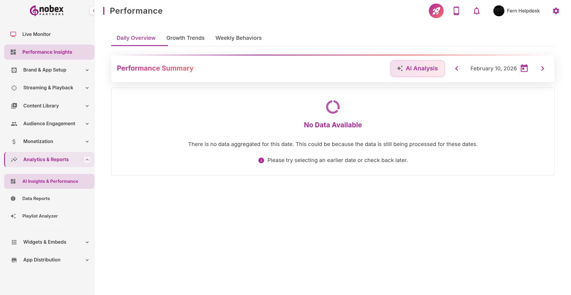 Nobex Partners Admin Dashboard