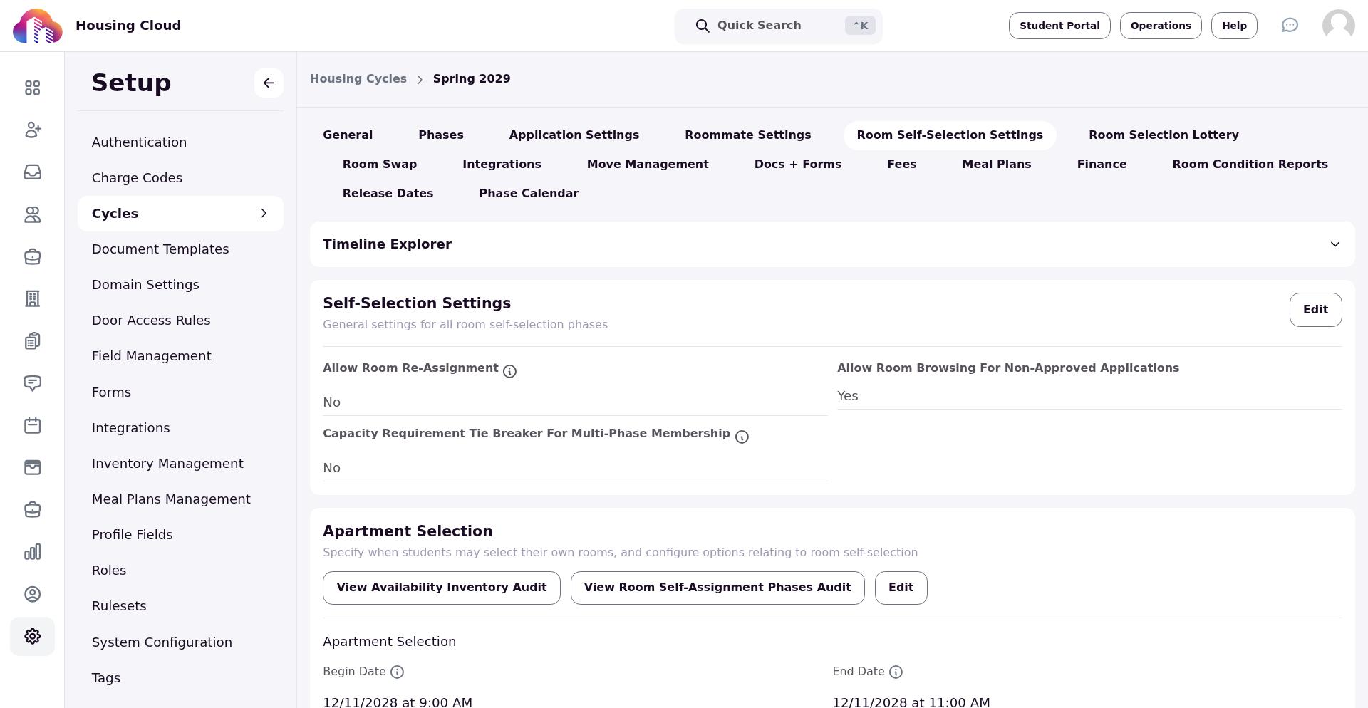 Phase settings showing capacity requirement checkbox in context