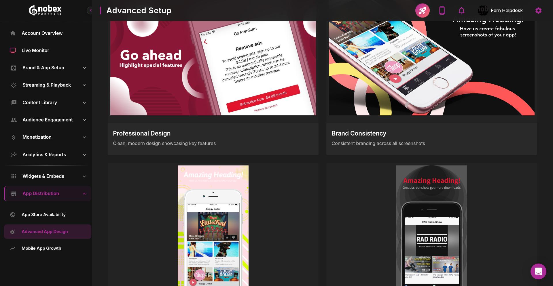 Advanced App Design service card
