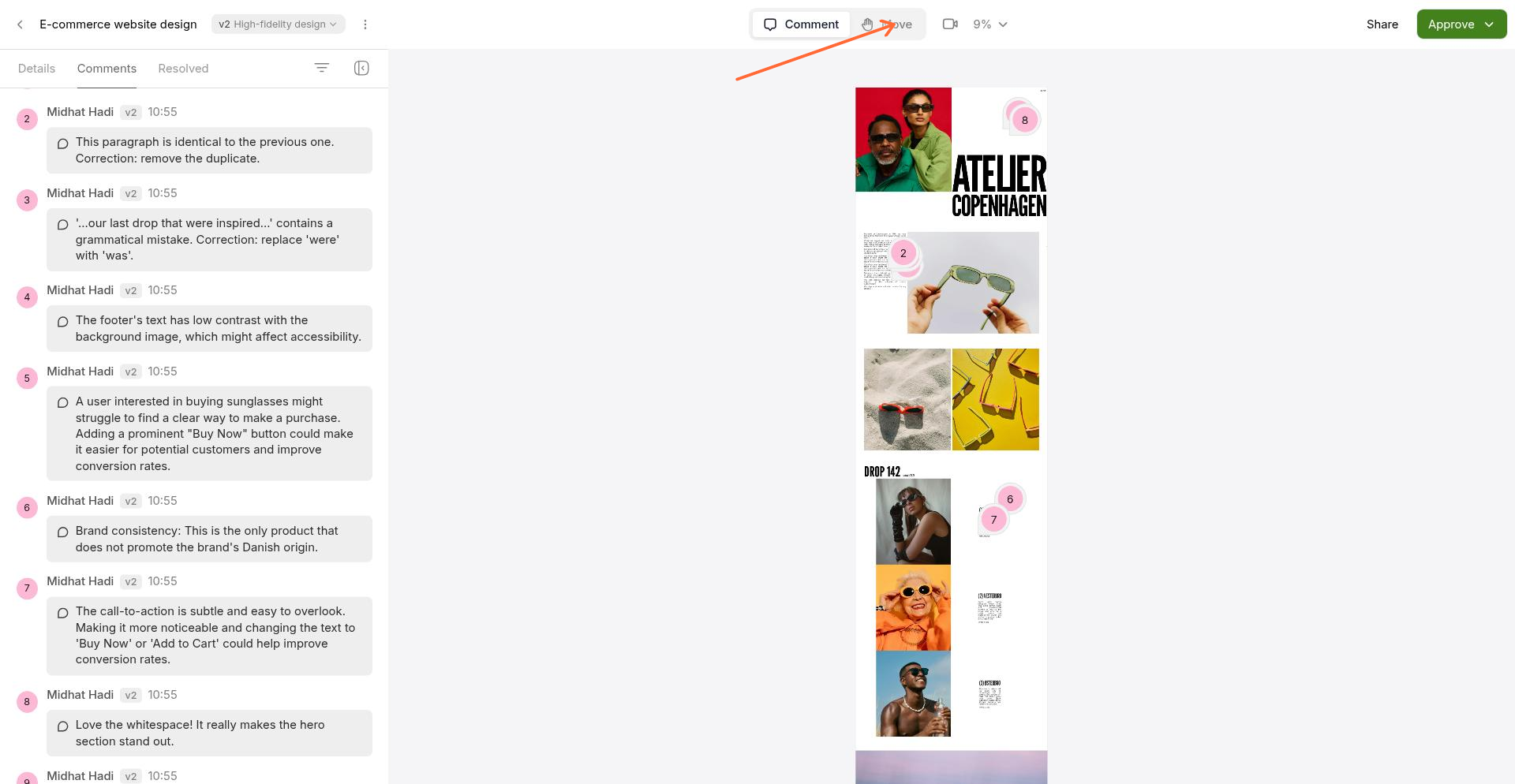 Guided tour highlighting the video recording button