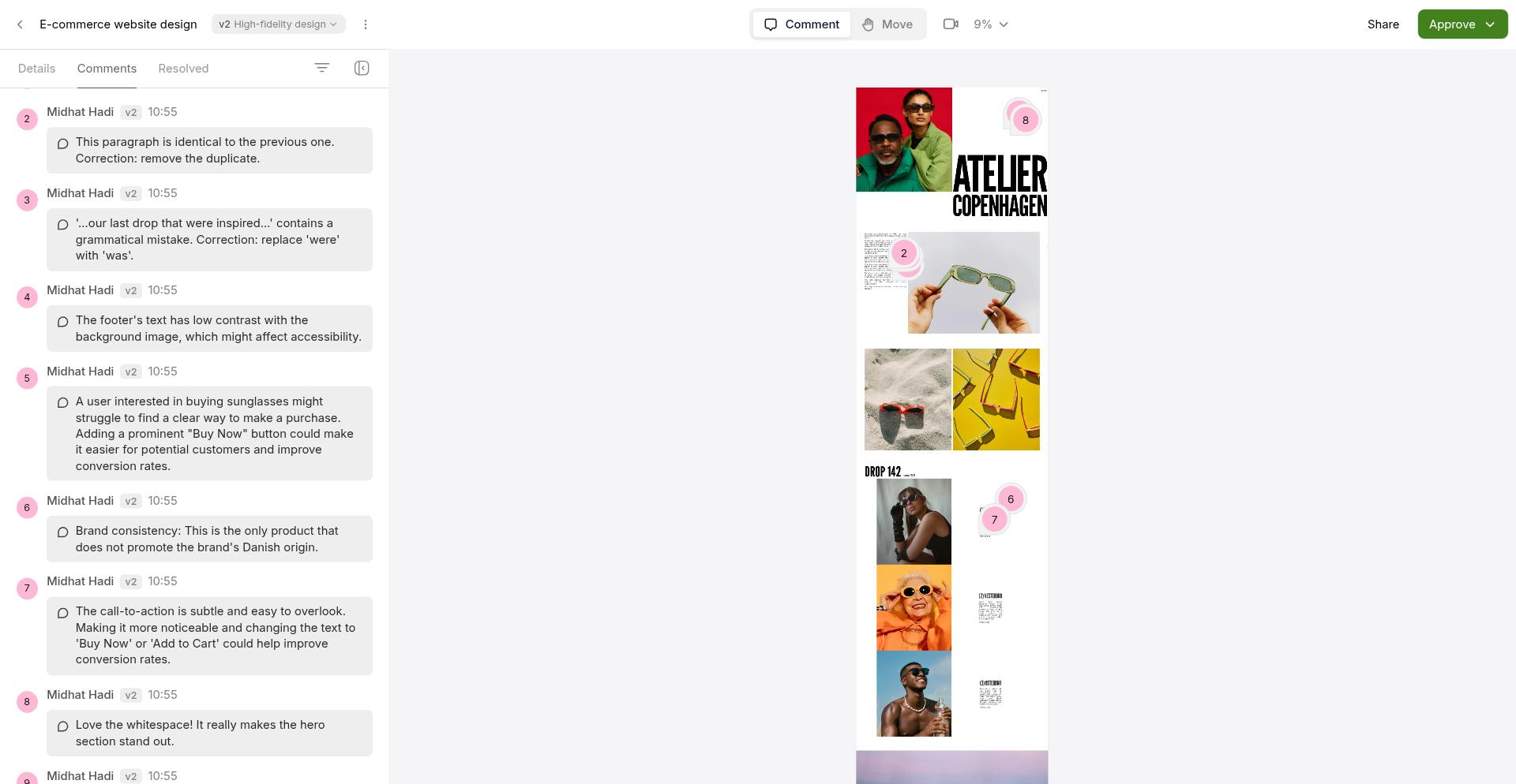Top navigation bar showing guest controls