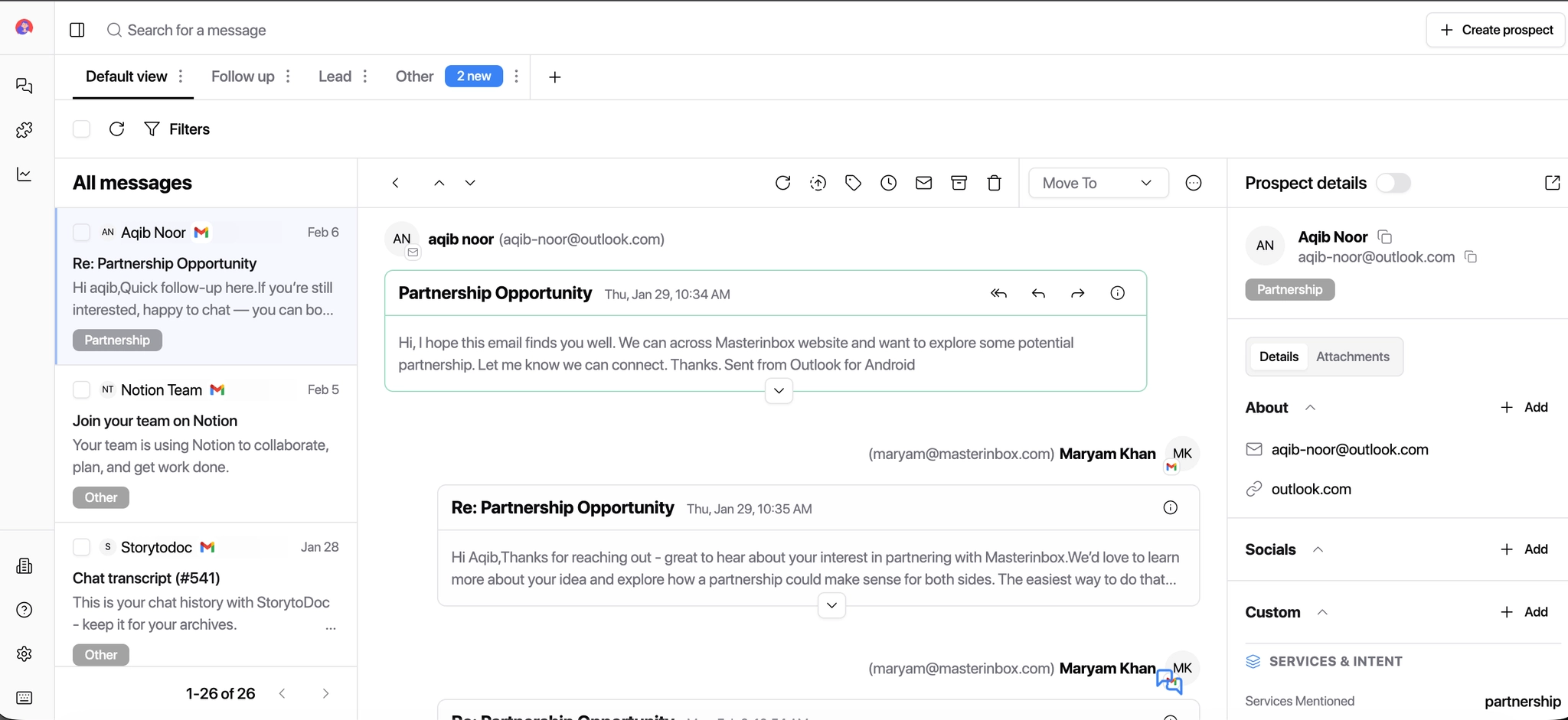 Thread View conversation mode