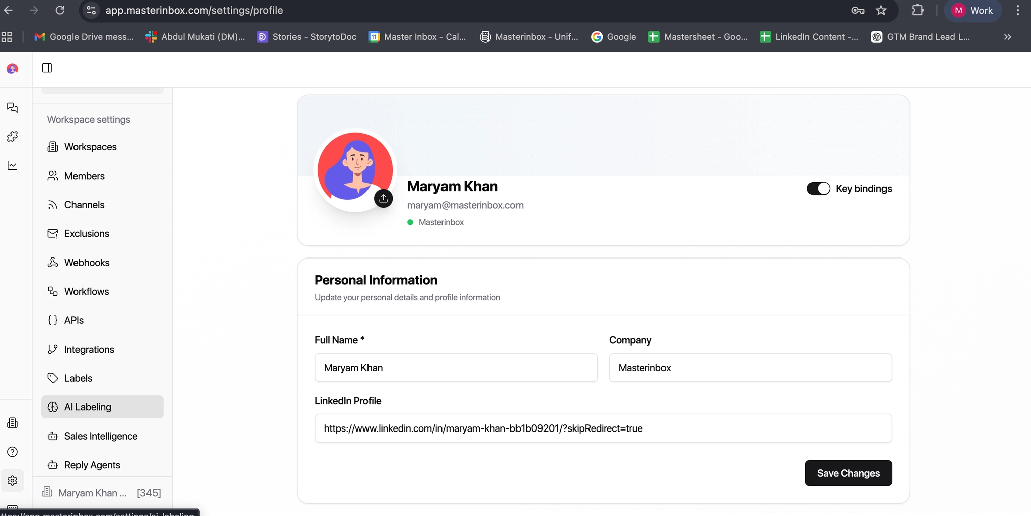 AI Labeling settings icon