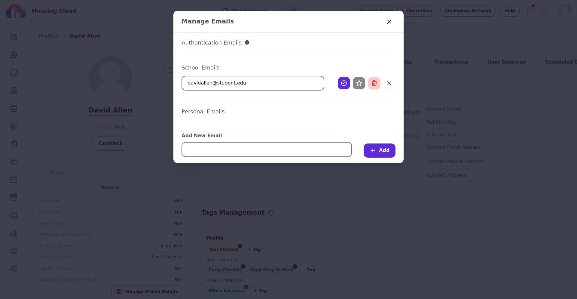Email field in edit mode