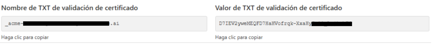 CNAME configuration values