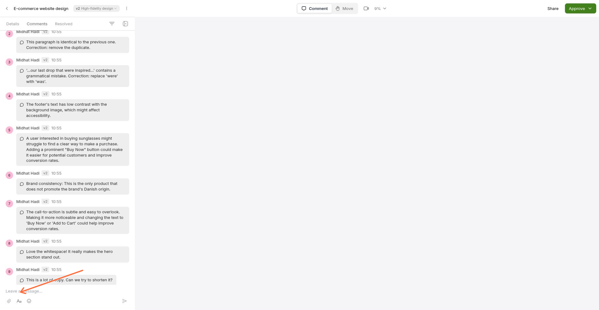 Click Add version in the dropdown to upload a new version of your work
