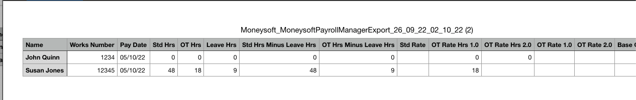 CSV Example