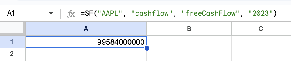 Example 4 - Cash flow Statement