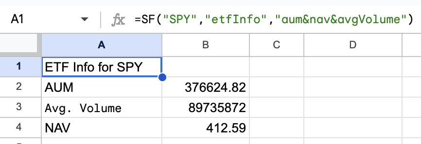 ETF Info Example 2
