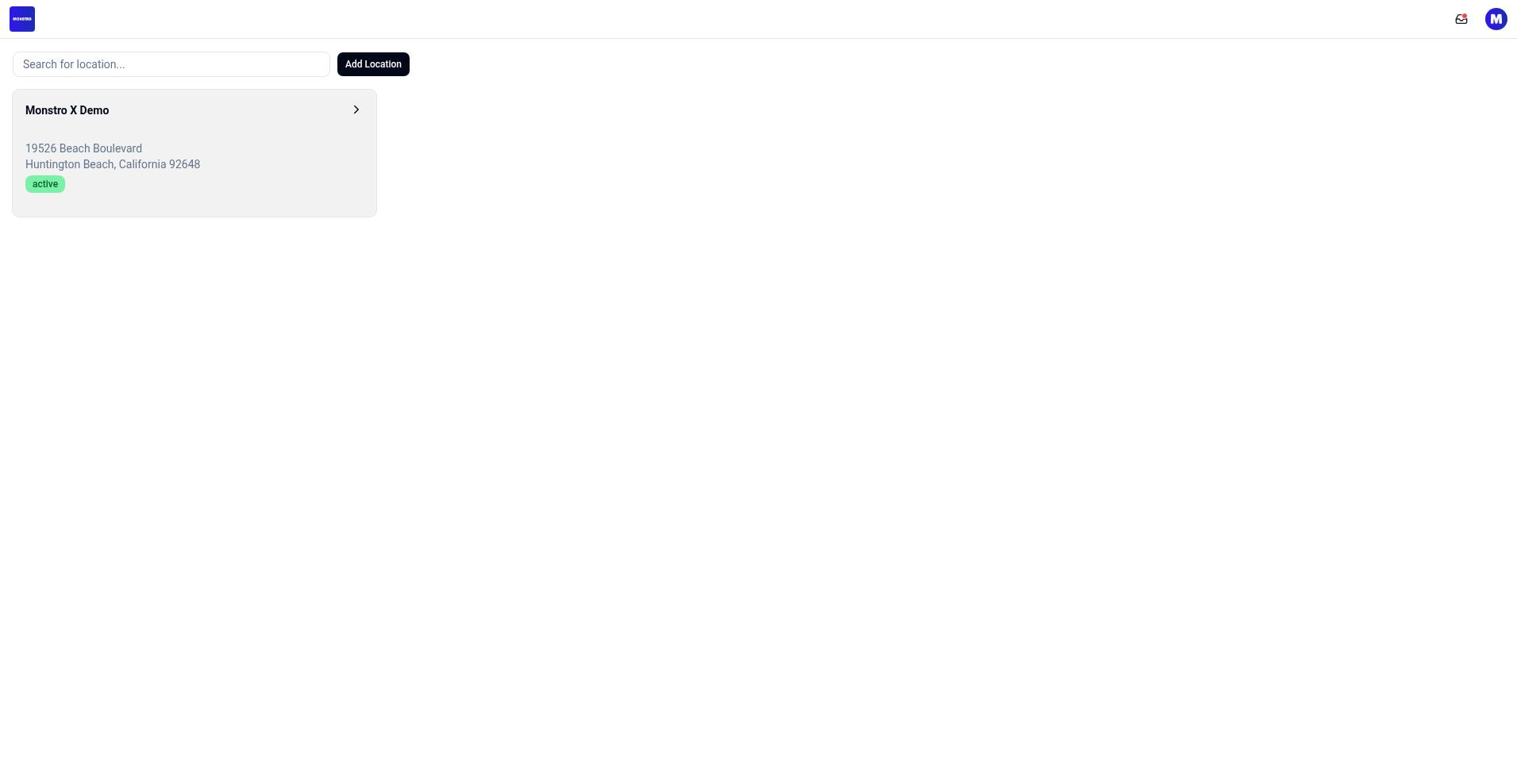 Monstro X dashboard overview showing metrics cards and member lists