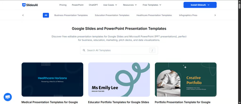 Browse available templates