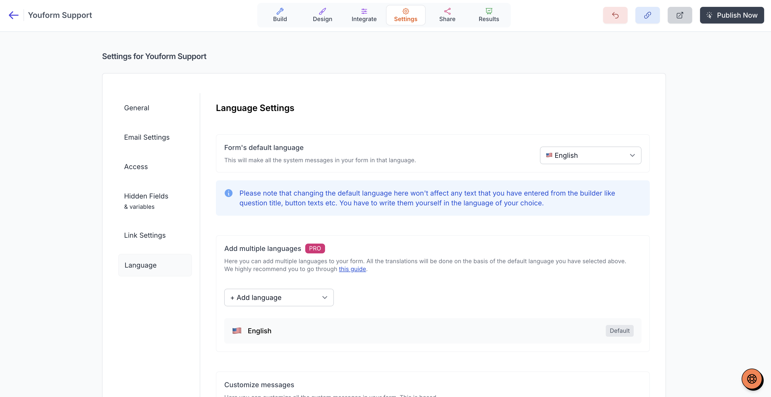 You can just go to your form settings and then language setting and look for "submit button text".