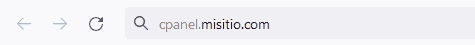 Entrar cpanel mi sitio