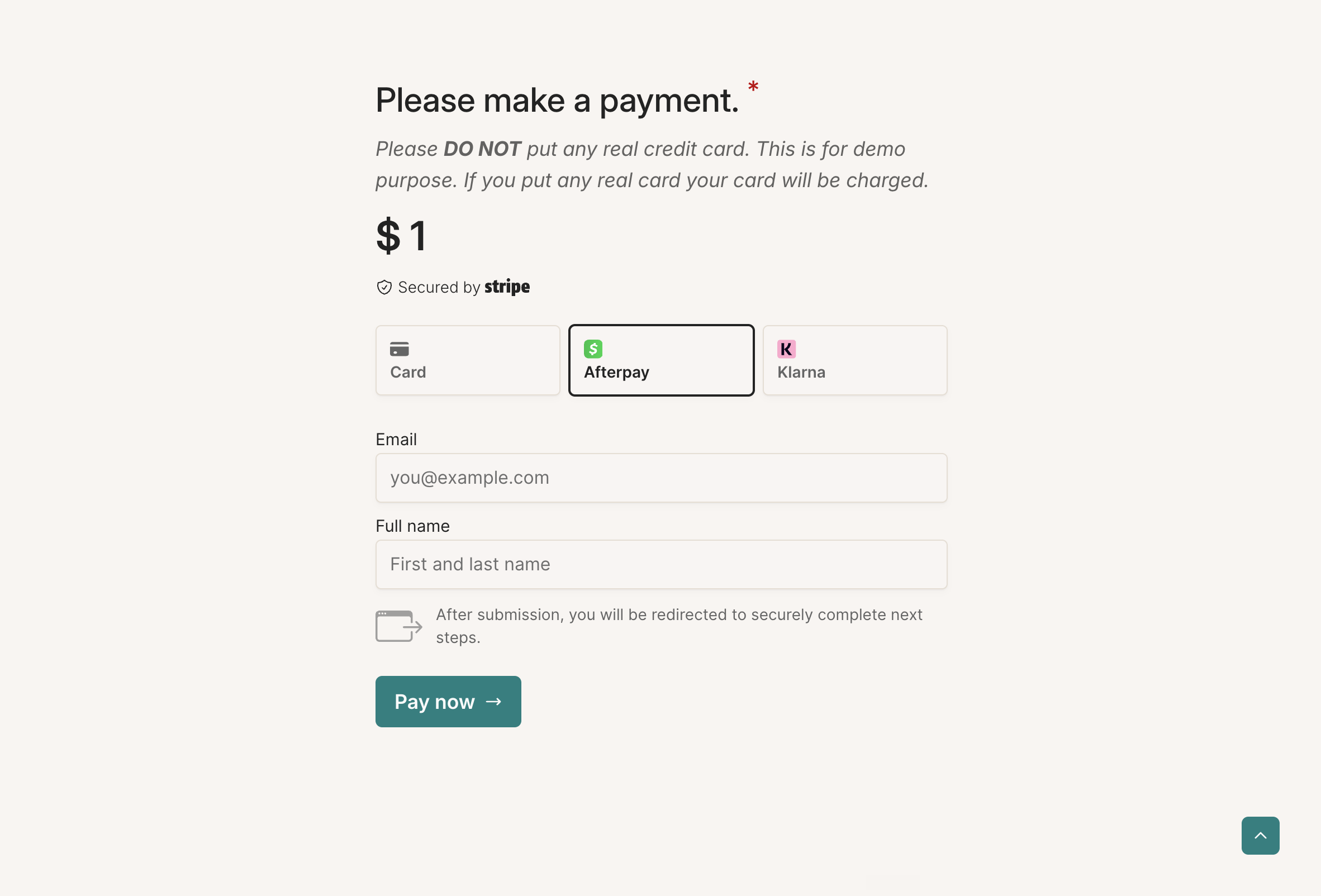 Allow instalment payments option