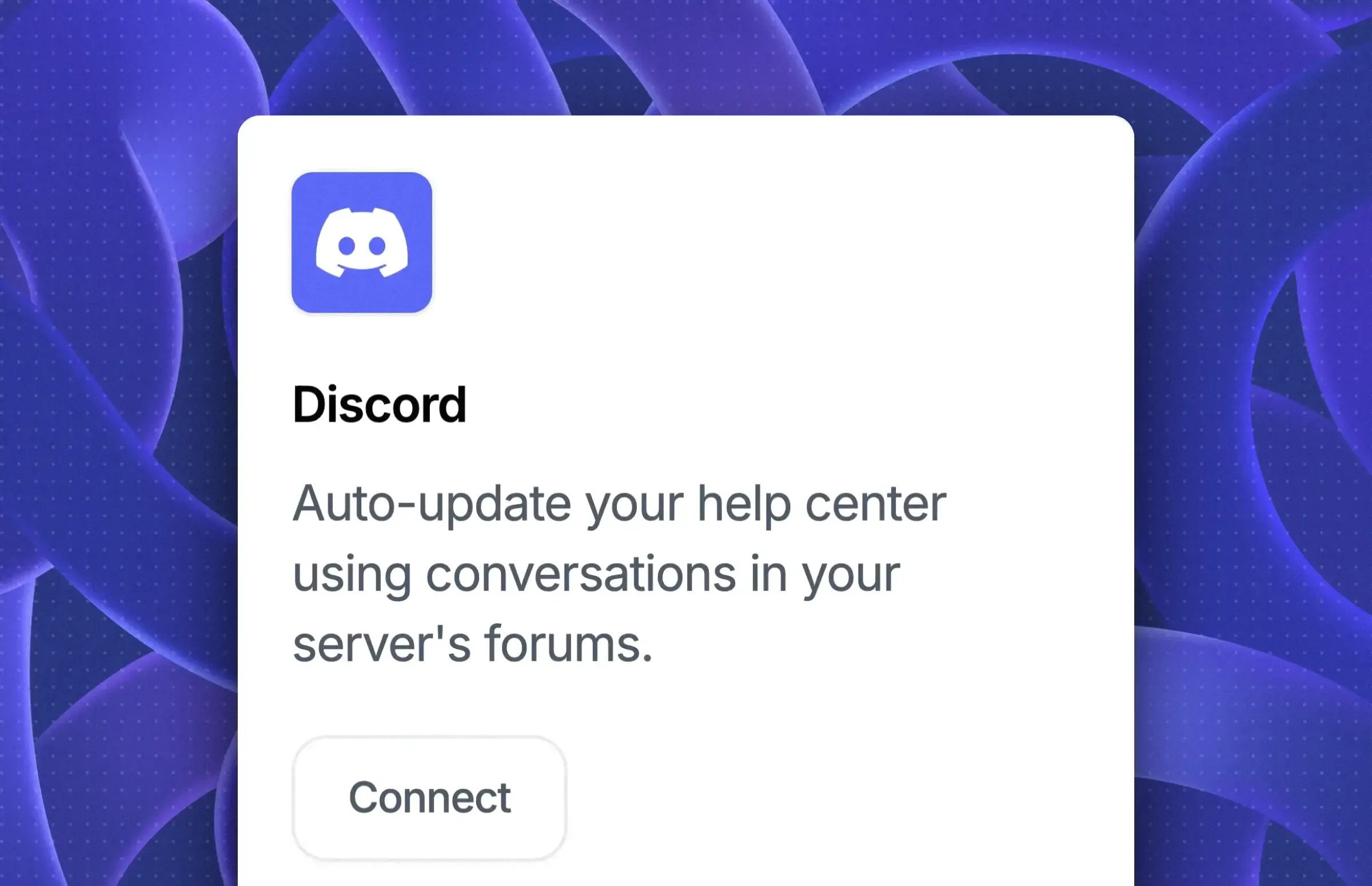 Intégration Discord