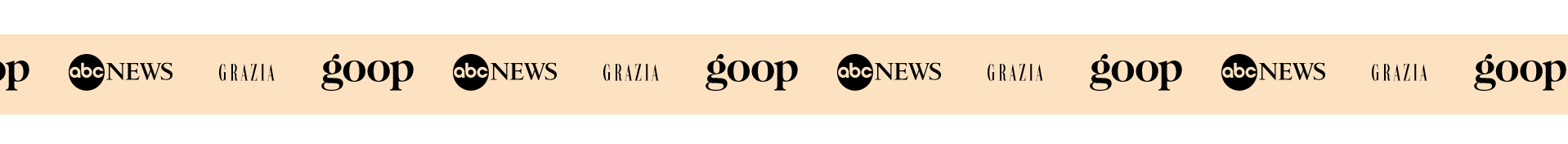 Marquee section with press logos