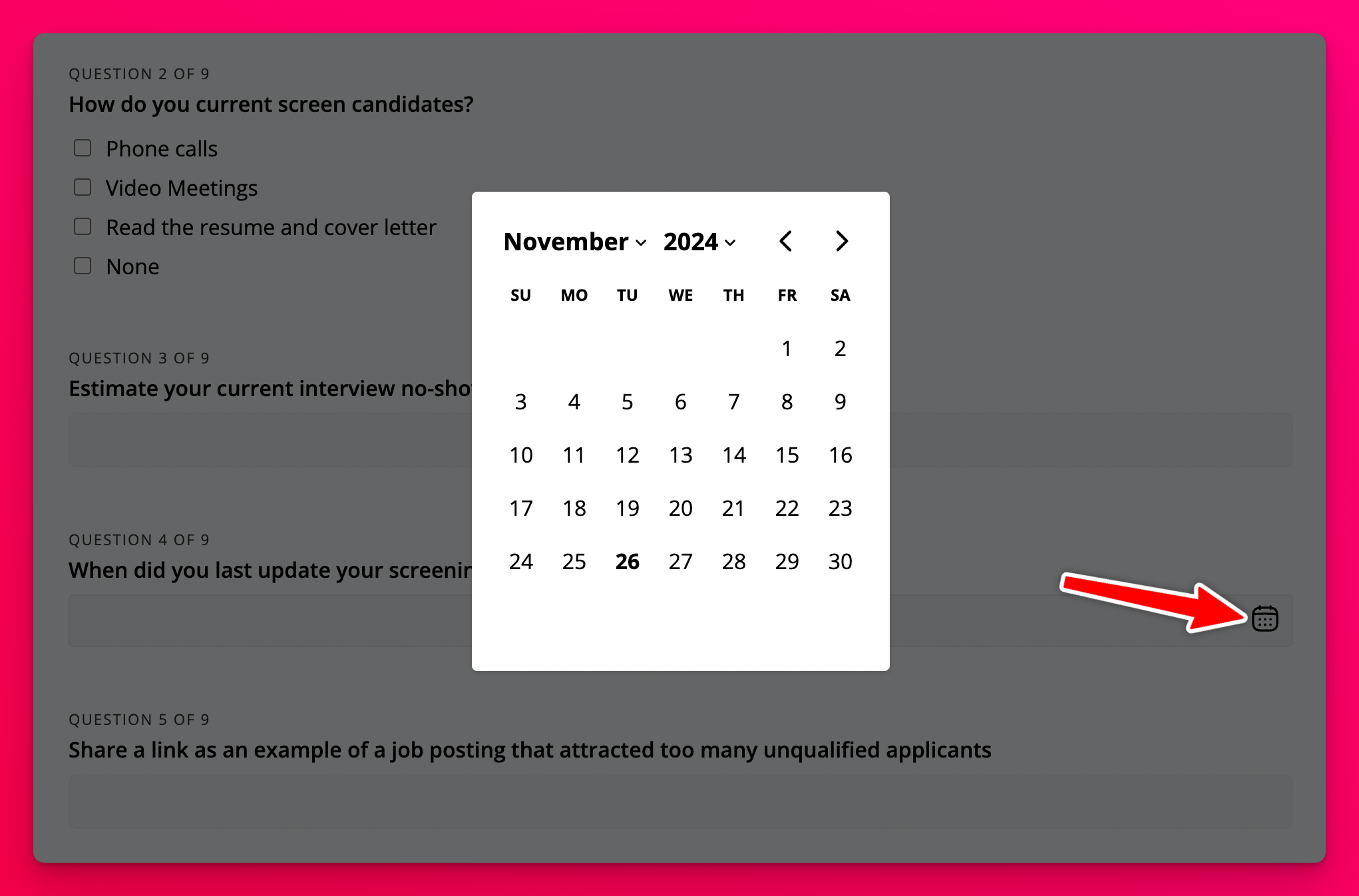 Improved date picker
