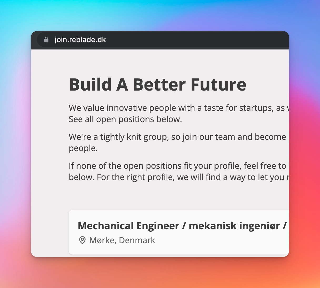 Careers page through a custom domain
