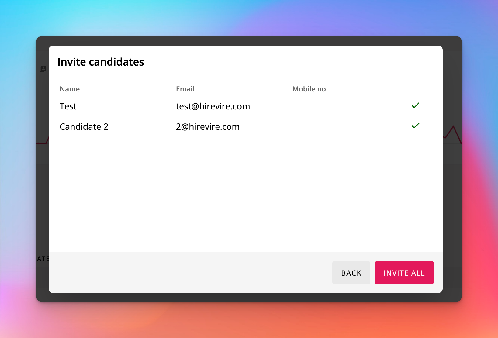 CSV import for bulk invitations