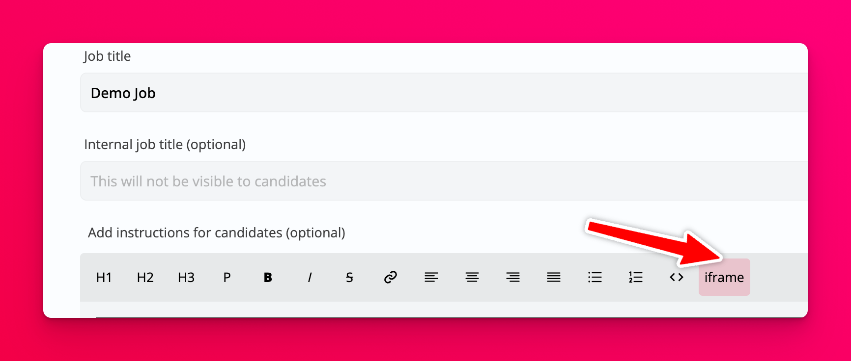 Candidate recording countdown timer