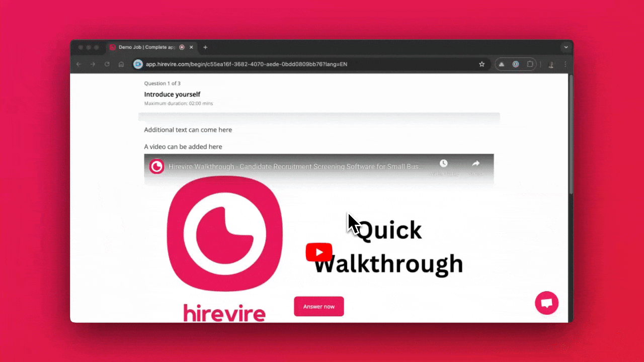 Candidate view improvement walkthrough