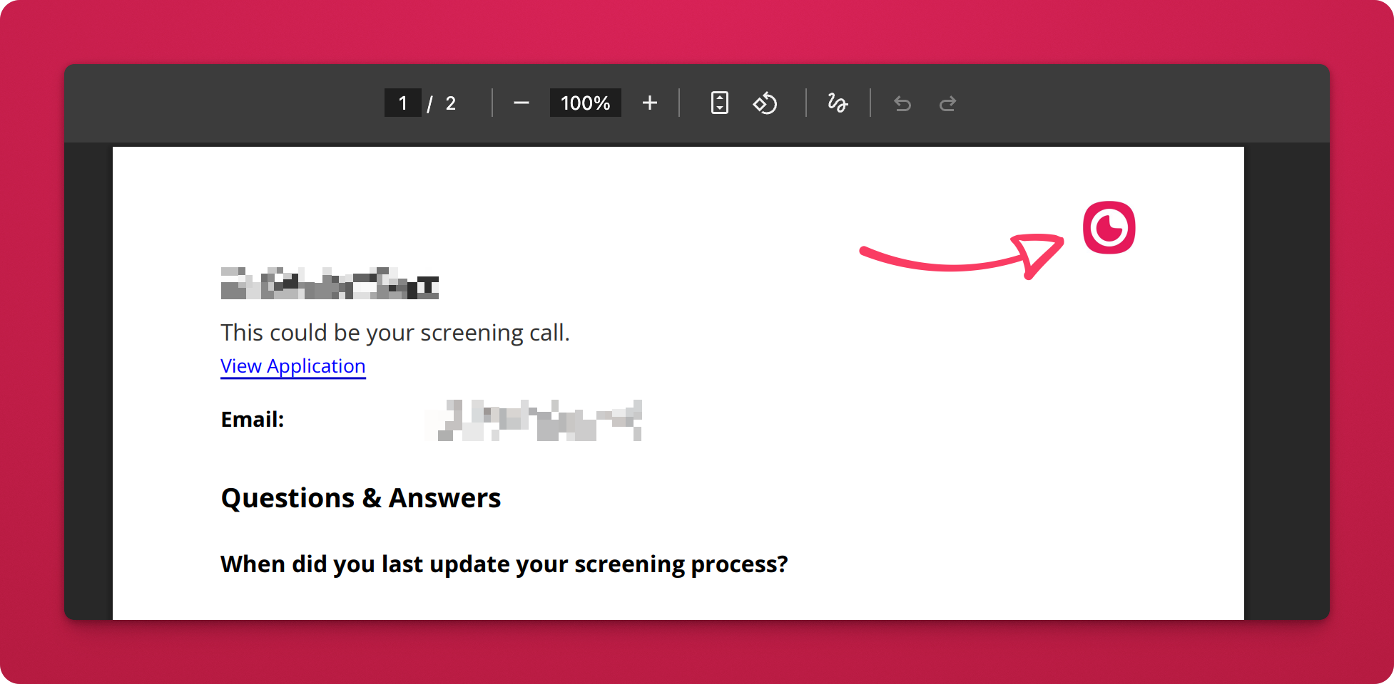 PDF report with brand logo and correct special characters