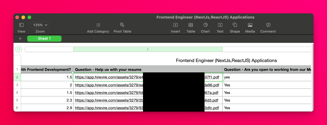 File links in CSV exports