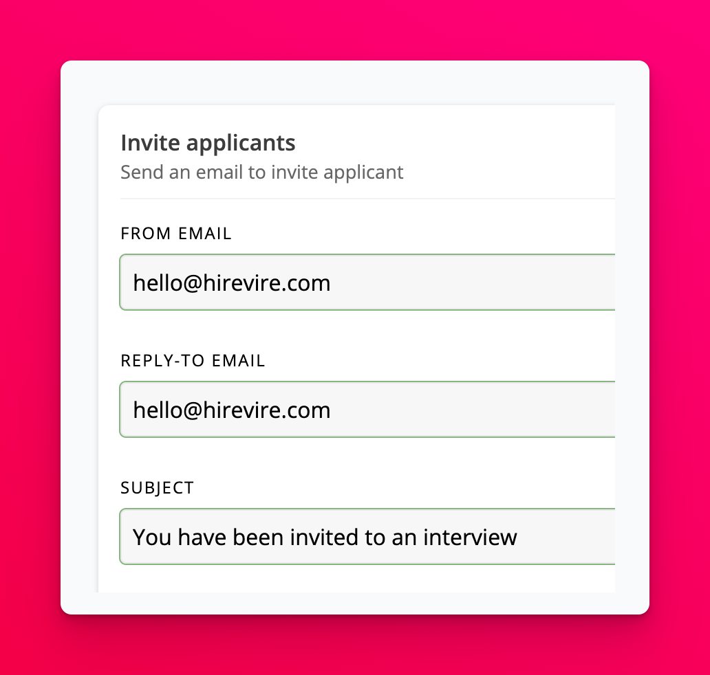 Reply-to field in an email template