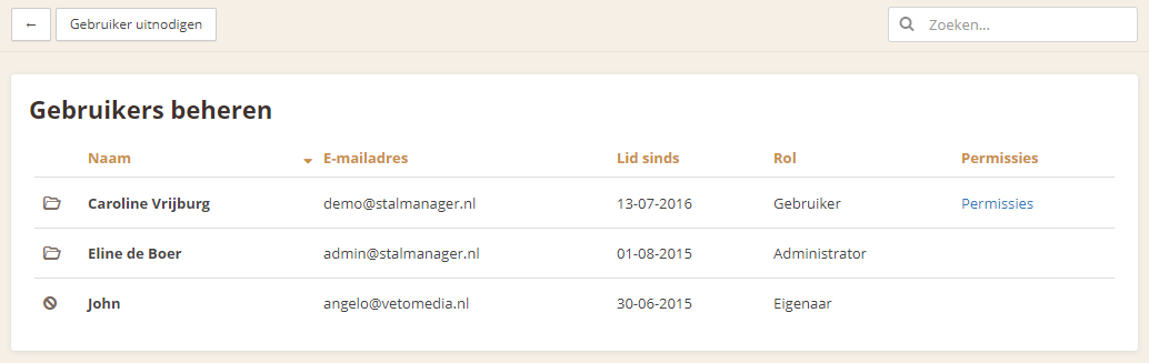 The menu with the Manage users option via Settings