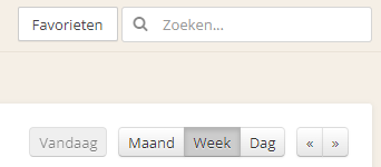 Make favorites visible above the calendar