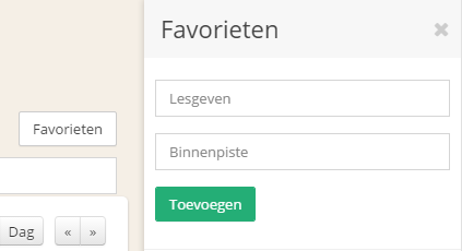 Create a favorite with a name and location