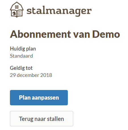 View subscription in Stalmanager