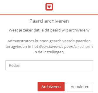 Provide a reason for archiving