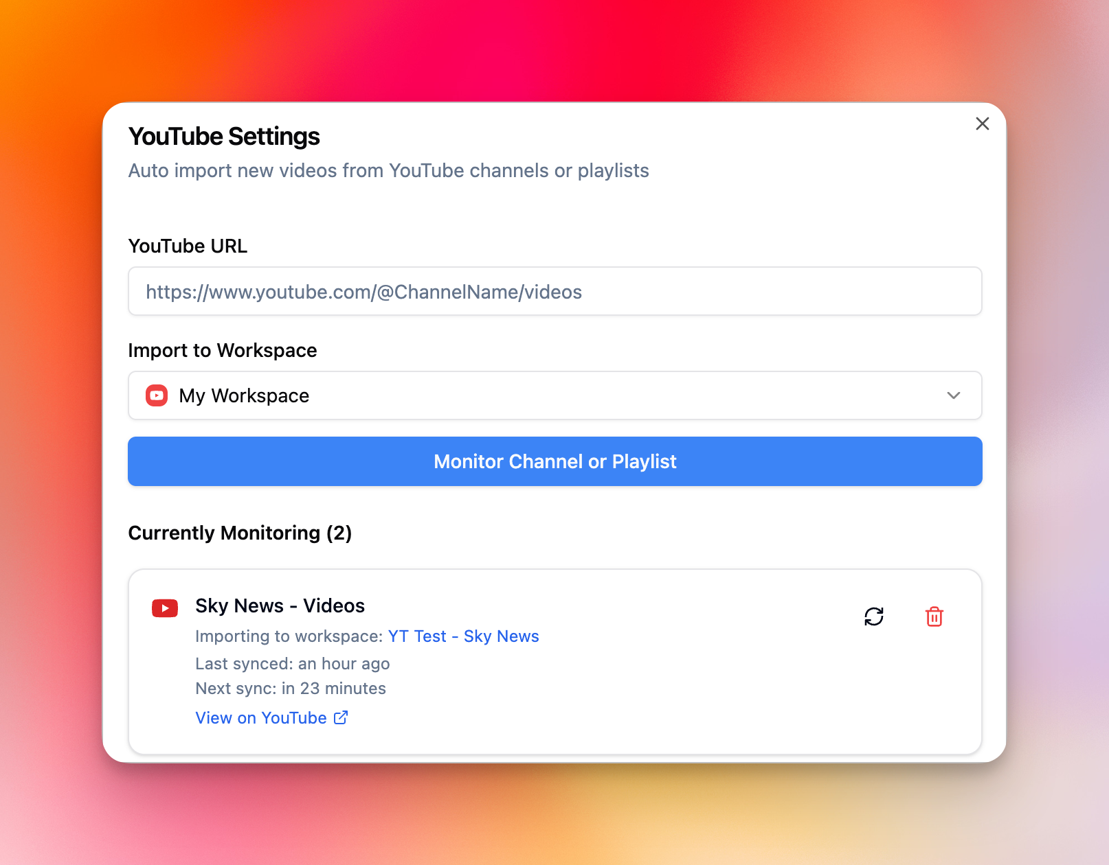 YouTube Monitoring, Bulk Import up to 100 URLs & More Free Downloaders