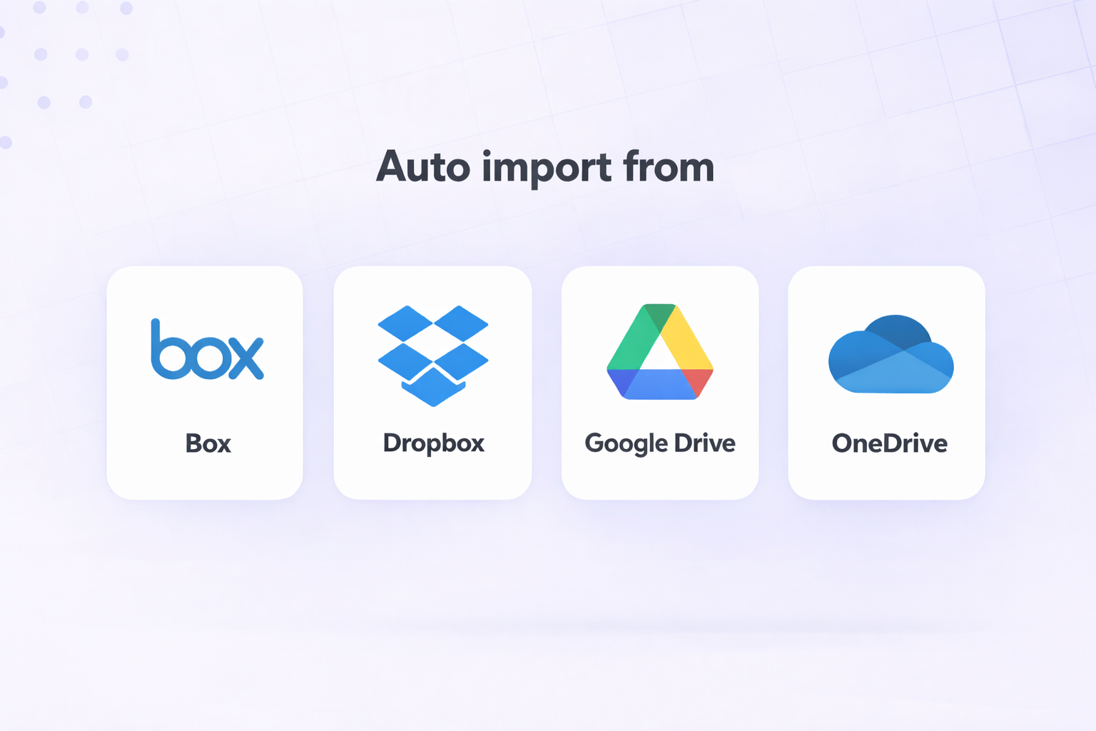 Auto-import from your Cloud Storage