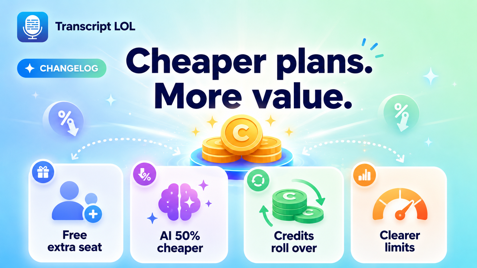 We just made everything 50% cheaper 🎉