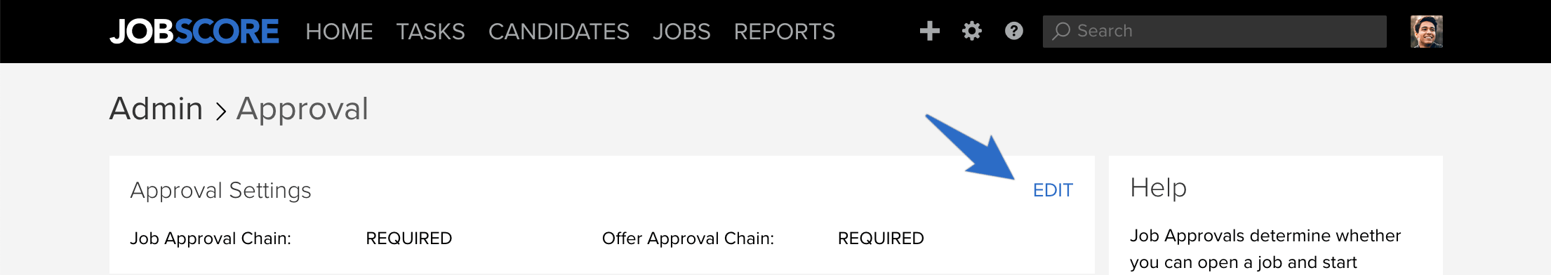 approval page