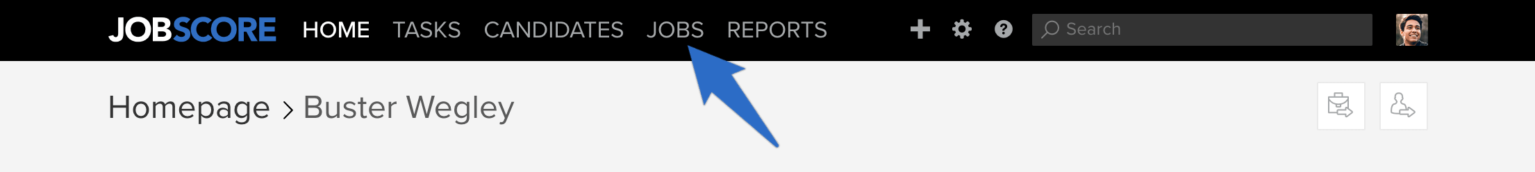 Jobs tab