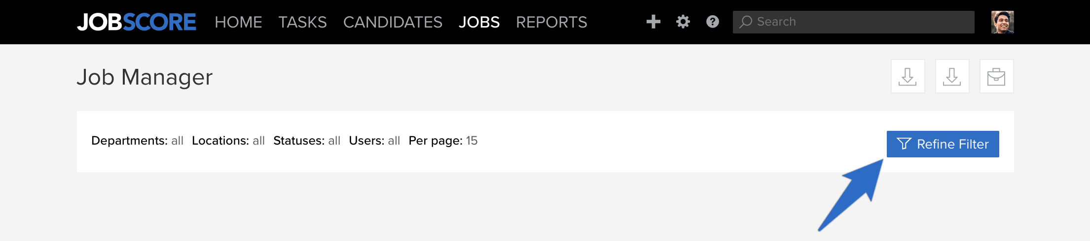 Refine_filter button